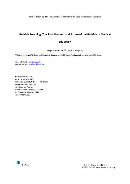 picture_Bedside Teaching The Past Present And Future Of The Bedside In Medical Education