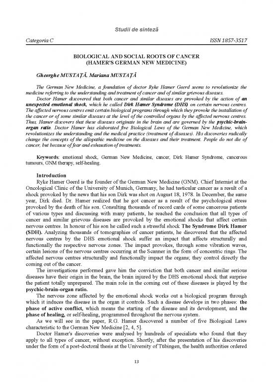 picture German New Medicine Pdf 116152 | Biological And Social Roots Of Cancer Hamers German New Medicine