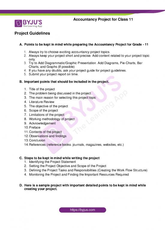 picture Report Pdf 117438 | Class 11 Accountancy Project 2 Comprehensive Problem
