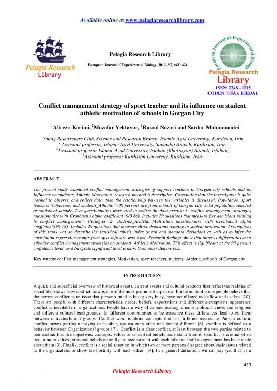 picture1_Study Pdf 115009 | Conflict Management Strategy Of Sport Teacher And Its Influence On Student Athletic Motivation Of Schools In Gorgan City