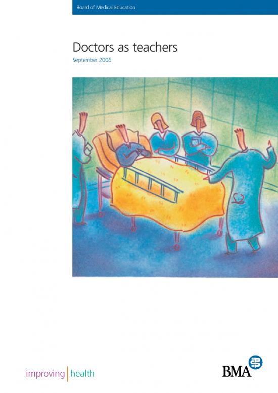 picture_Science Project Pdf 115865 | Doctors As Teachers Bma Sept 06