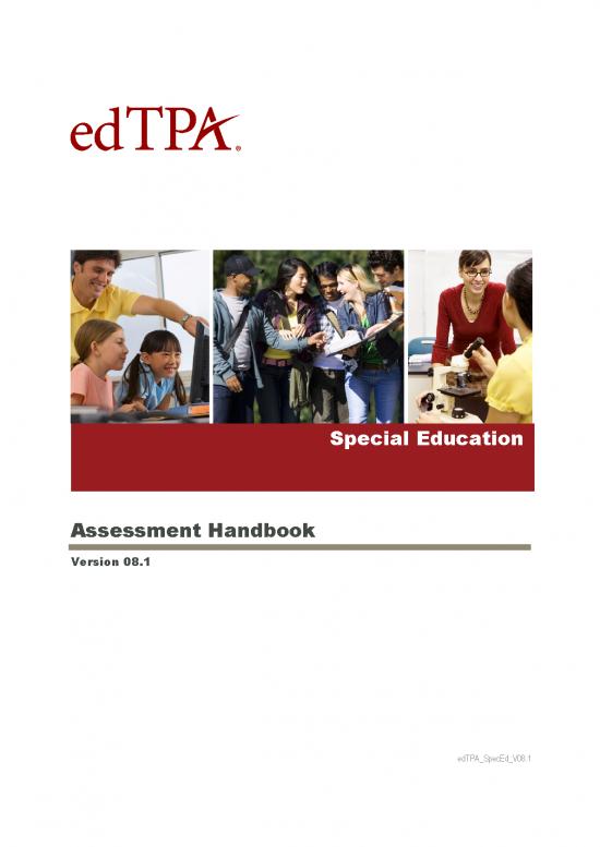 picture Edtpa Handbook 115097 | Edtpa Special Education Handbook