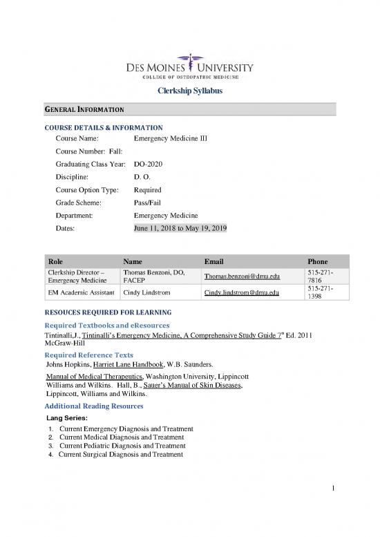 picture1_Medical Textbooks Pdf 115919 | Em Clerkship Syllabus