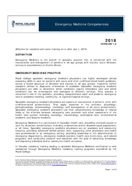 picture Medicine Pdf 115630 | Emergency Medecine Competencies E