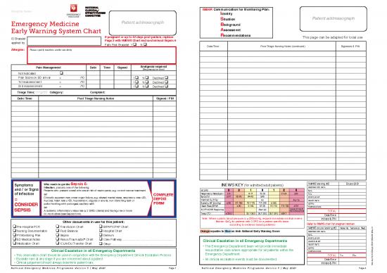 picture Emergency Medicine Notes Pdf 116411 | Emergency Medicine Early Warning System   Chart