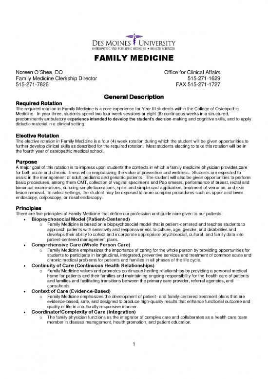 picture_Family Medicine Learning Objectives