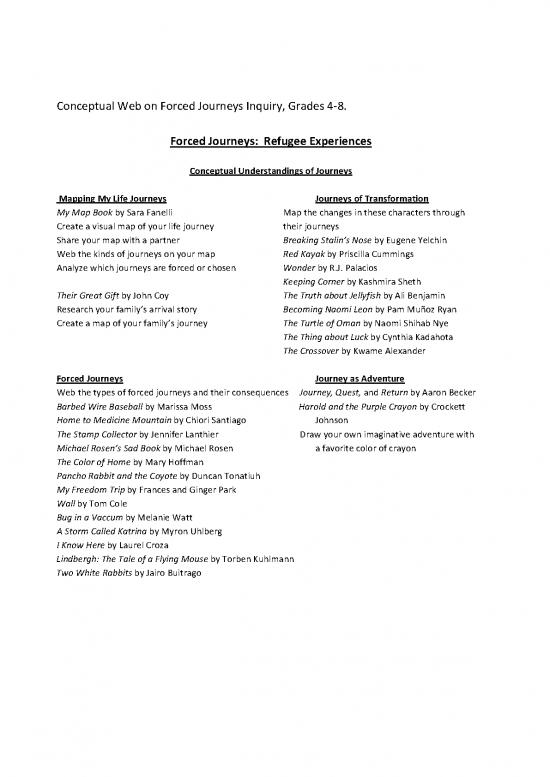 picture_Journey Book Pdf 116660 | Forced Journey Web And Text Sets