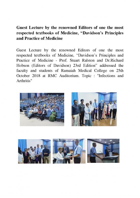 picture Free Medical Textbooks 116376 | Guest Lecture By The Renowned Editors Of One The Most Respected Textbooks Of Medicine