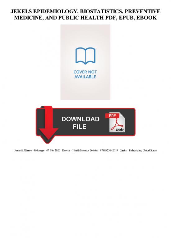 picture_Jekels Epidemiology 5th Edition Pdf 116863 | Jekels Epidemiology Biostatistics Preventive Medicine And Public Health 575