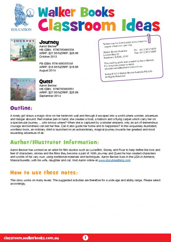 picture_Journey Aaron Becker Pdf 116620 | Journey And Quest Reading Guide