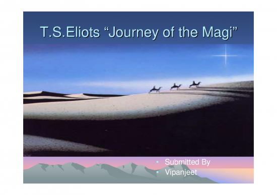 picture Journey Of The Magi Pdf 116659 | Journey Of The Magi Elective Copy