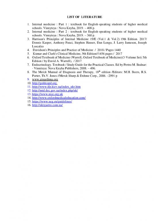 picture Harrison Internal Medicine Pdf 115664 | List Of Liiterature(gm Internal)