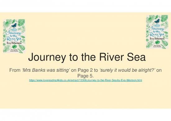 picture_Journey Pdf 117252 | Literacy Comprehension Journey To The River Sea 24 November