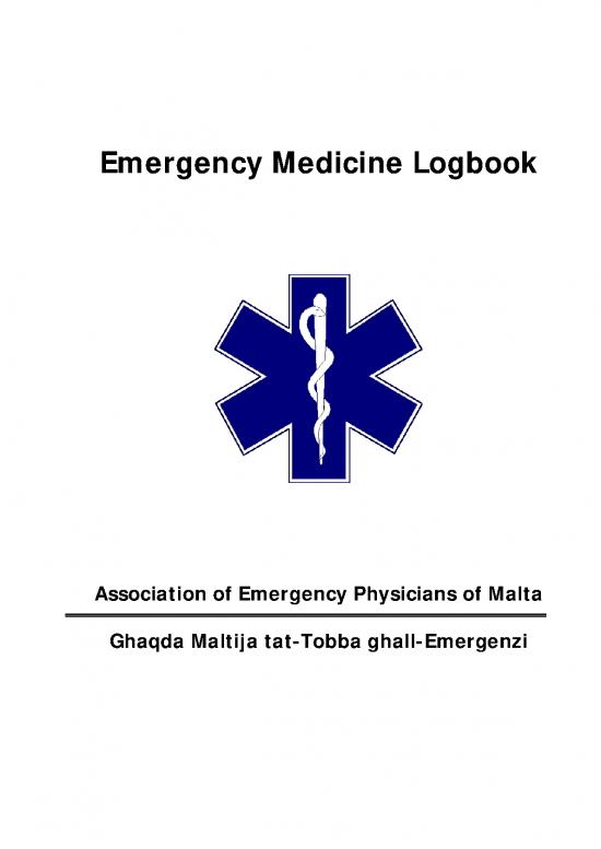 picture Emergency Medicine Notes Pdf 116127 | Logbook   Emergency