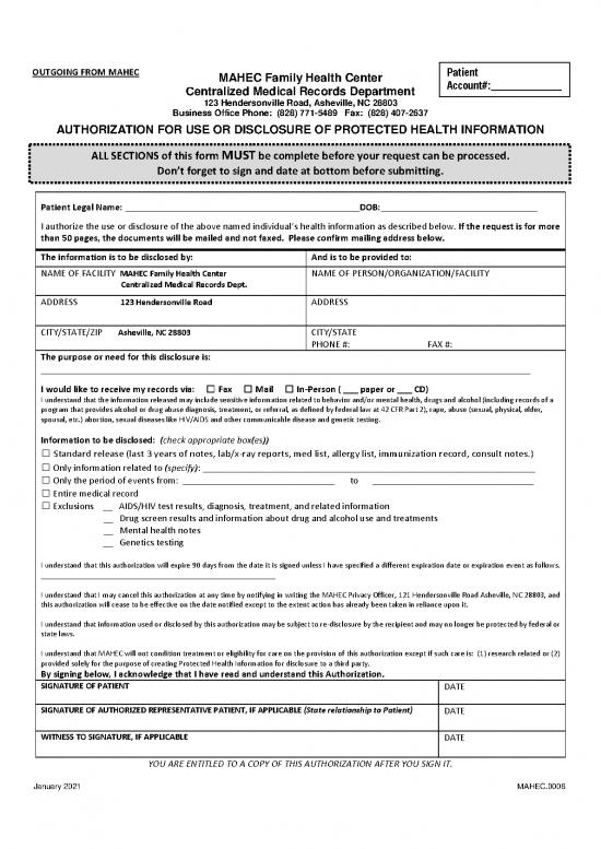 picture1_Medical Records Release English