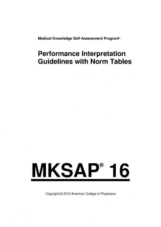 picture_Mksap Internal Medicine Pdf 116201 | Mksap 16 Performance Interpretation Guidelines With Norm Final