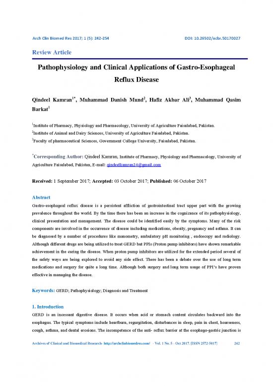 picture Pathophysiology Of Disease Pdf 115511 | Pathophysiology And Clinical Applications Of Gastroesophageal Reflux Disease