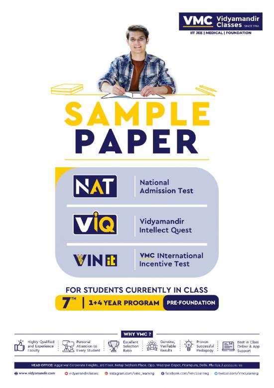 picture1_Sample Paper Pre Foundation 5 Year Class 7