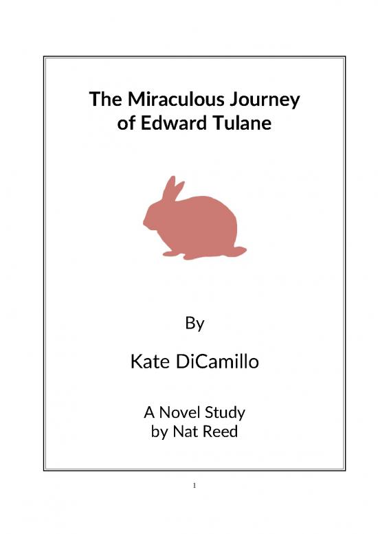 picture The Miraculous Journey Of Edward Tulane Pdf 117290 | The Miraculous Journey Of Edward Tulane Novel Study Preview