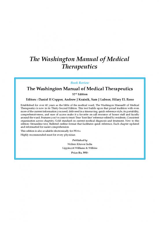 picture_Medical Diagnosis Book Pdf 115763 | The Washington Manual Of Medical Therapeutics