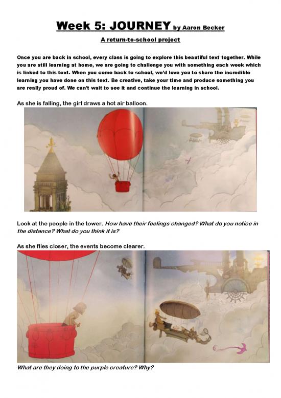 picture Journey Aaron Becker Pdf 116776 | Whole School Reading And Writing Project Activity 5