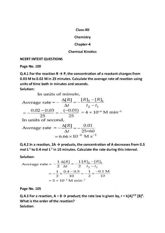 picture Chemical Kinetics Ncert Pdf 118647 | 2021 06 24 Xii Chemistry 1