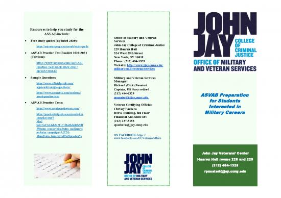picture_Asvab Practice Test Pdf 119254 | Asvab Preparation For Students Interested In Military Careers Pamphlet