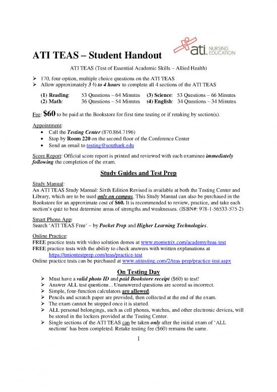 picture1_Report Pdf 119572 | Ati Teas Student Handout   2019