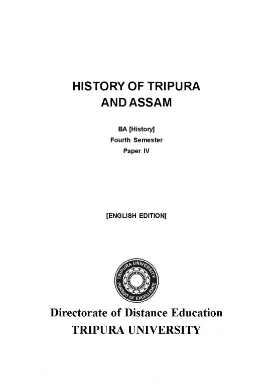 picture1_Ba 4th(history) History Of Tripura And Assam