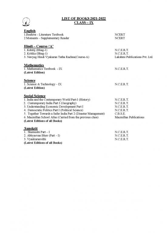 picture Ncert Books Of Social Science 119344 | Book List Secondry