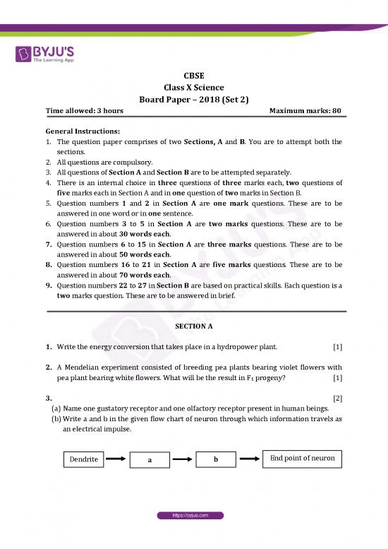 picture1_General Science Pdf 119899 | Cbse Class 10 Science Previous Year Question Papers 2018 Set 2 Questions