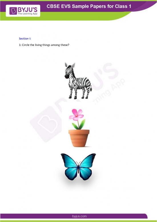 picture1_Cbse Sample Paper For Class 1 Evs Er