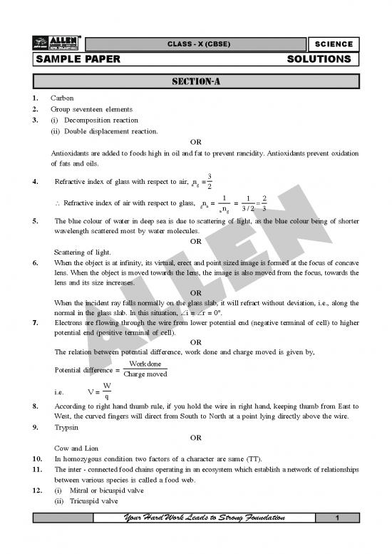 picture1_Oil Pdf 118862 | Cbse Sample Paper Science Solution Set 2