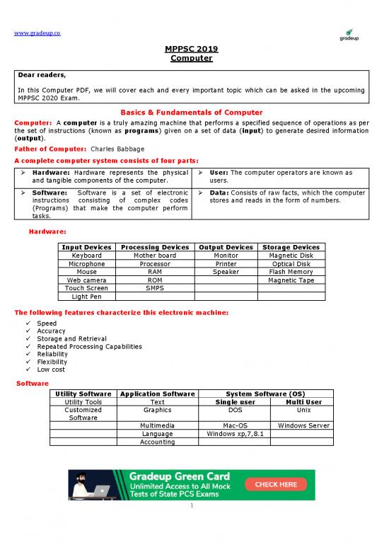 picture Processing Pdf 119853 | Computer Notes For Mppsc Exam 87