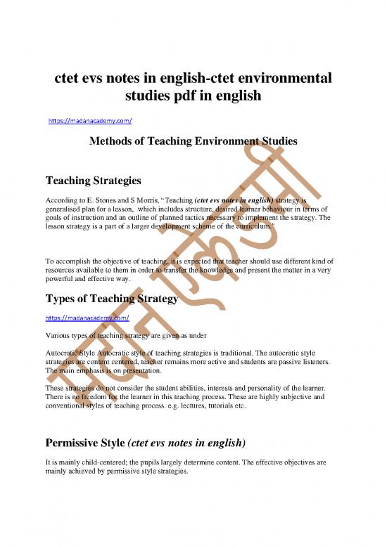 picture Ctet Notes 117819 | Ctet Evs Notes In English Converted