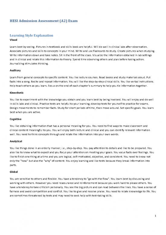 picture1_Study Pdf 118282 | Hesi A2 Personality Profiles 20140205141059