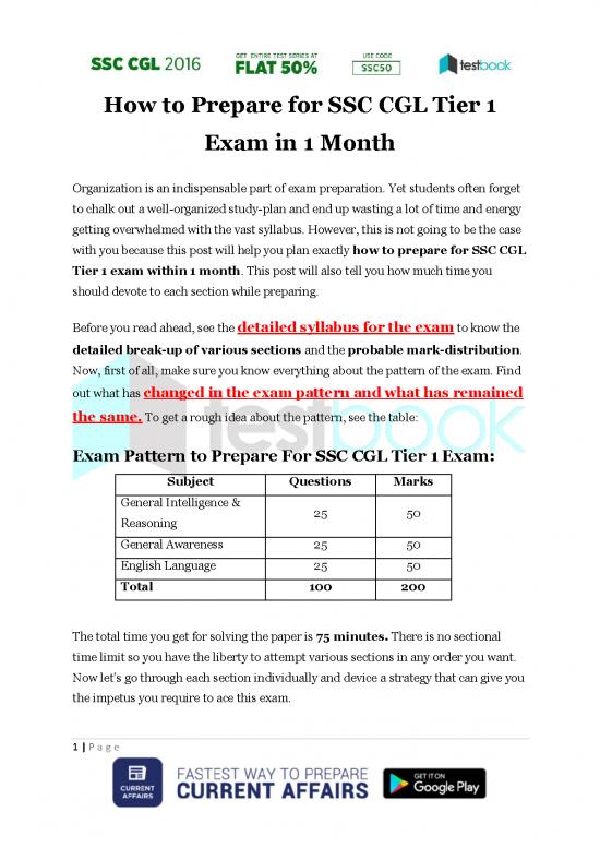 picture1_Study Pdf 118690 | How To Prepare For Ssc Cgl Tier I Exam In 1 Month
