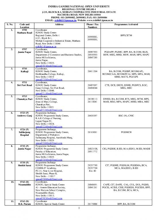 picture1_Study Pdf 117949 | List Of Study Centres