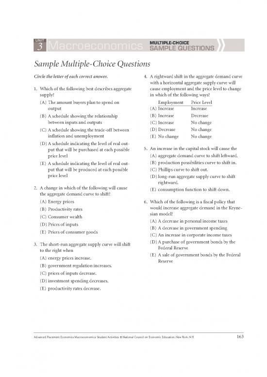 picture_Macroeconomics Pdf 119112 | Morton Unit 3 Multiple Choice