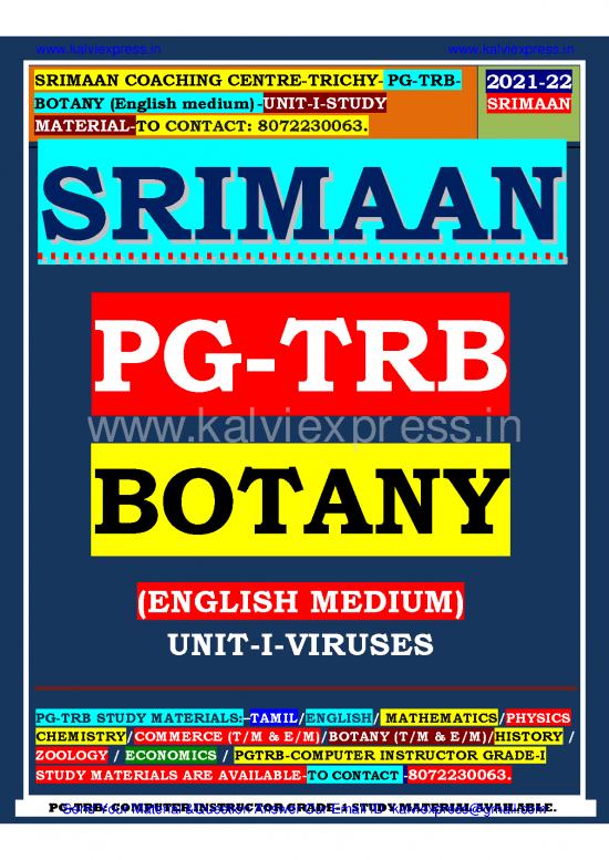 picture_Study Pdf 118057 | Pgtrb Botany English Medium Unit 1 Viruses Study Material
