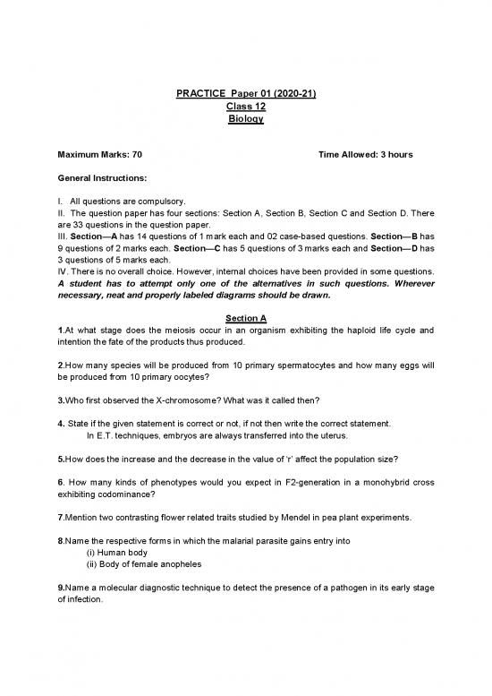 picture_Practicepaper 1 Classxii Biologyem