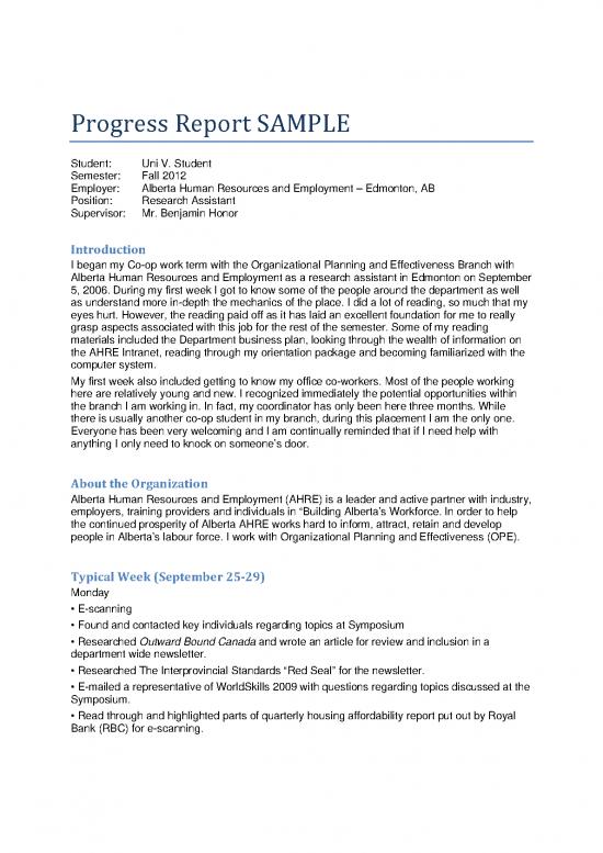 picture1_Business Research Report Pdf 119670 | Progress Report Sample 1