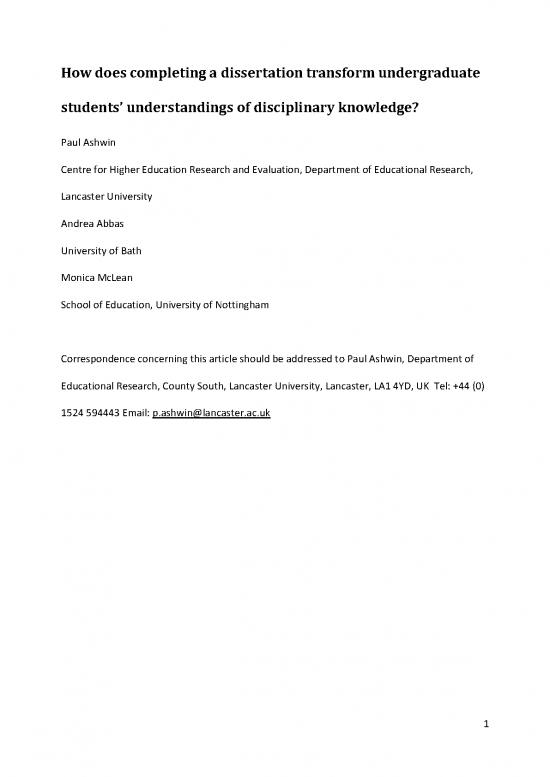 picture Undergraduate Dissertation Examples Pdf 117693 | Relations Between Undergraduate Students Accounts Of Sociology And Their Approaches To Research Amended Resubmitted Full Paper