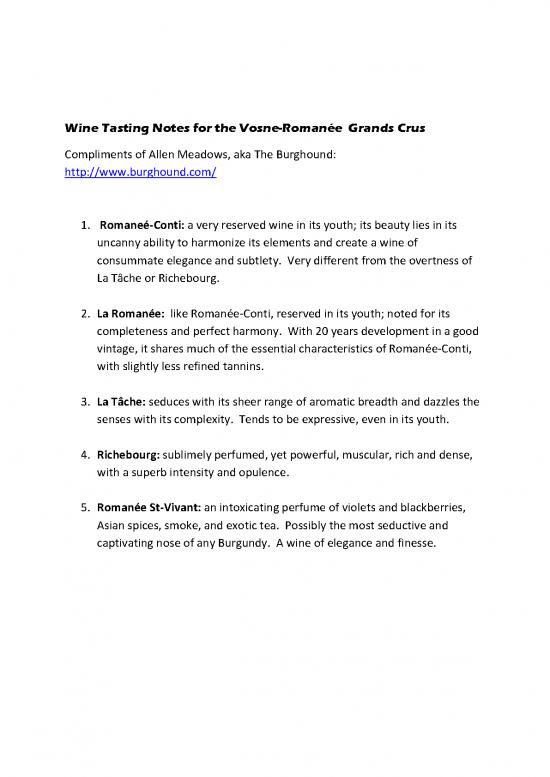 picture Allen Notes Pdf 118818 | Tasting Notes For The Vosne Romanee Grands Crus From Allen Meadows