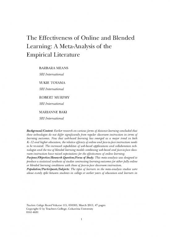 picture1_Study Pdf 118407 | The Effectiveness Of Online And Blended Learning  A Meta Analysis Of The Empirical Literature