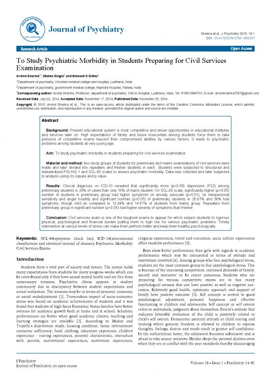 picture_Study Pdf 119320 | To Study Psychiatric Morbidity In Students Preparing For Civil Services 207