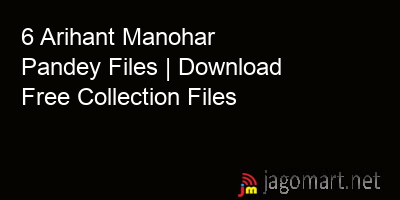 picture 6 Arihant Manohar Pandey Files | Download Free Collection Files