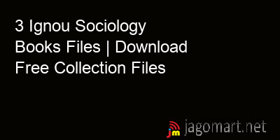 picture_3 Ignou Sociology Books Files | Download Free Collection Files
