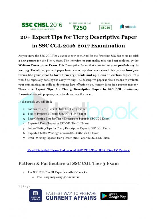 picture_Ssc Descriptive Paper 121581 | 20 Expert Tips For Tier 3 Descriptive Paper In Ssc Cgl 2016 2017 Examination