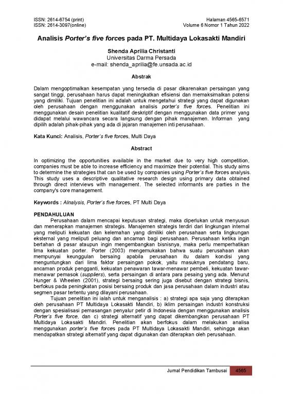 picture_Artikel Analisis Porter's Five Forces Pada Pt Multidaya Lokasakti Mandiri